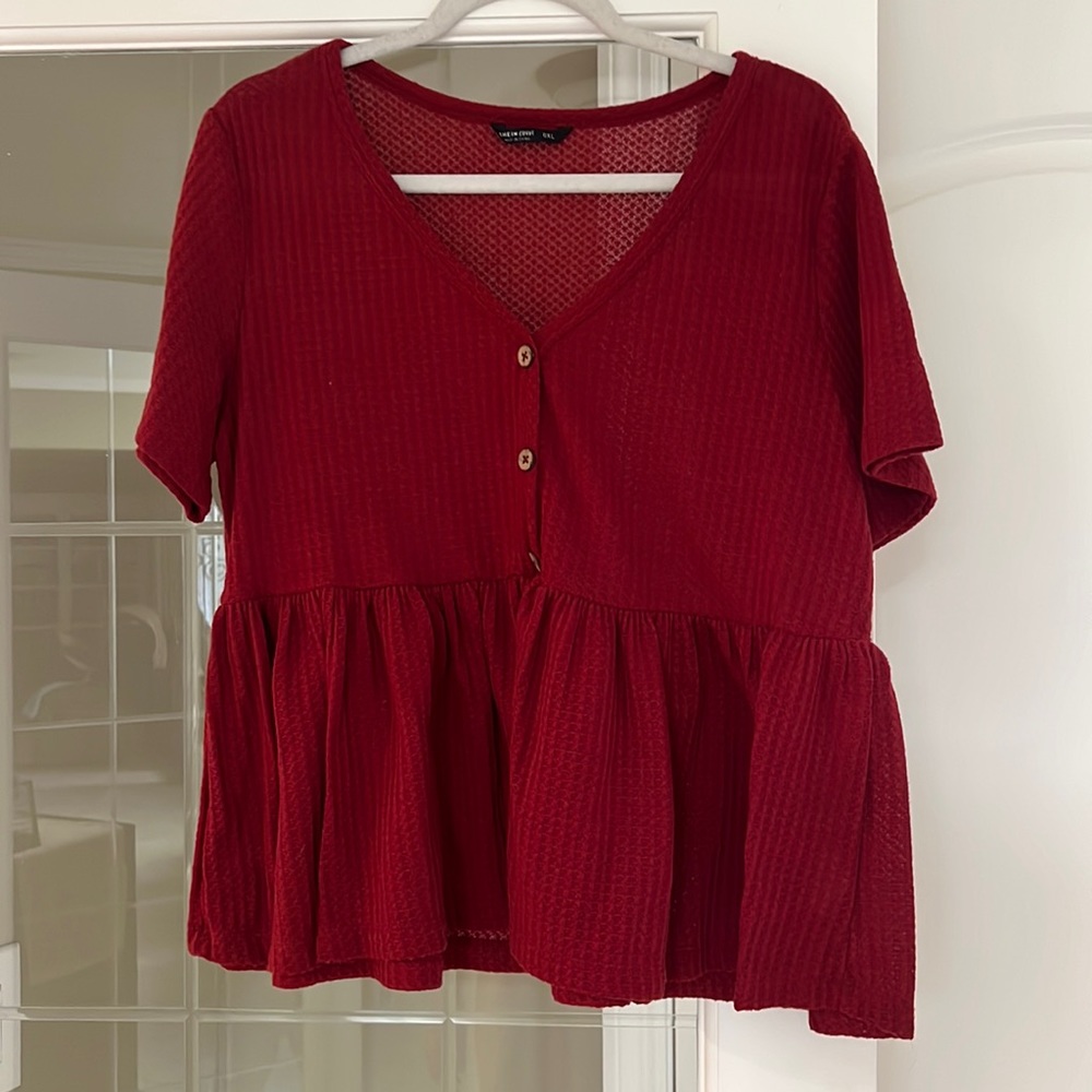 Red Lightweight Top